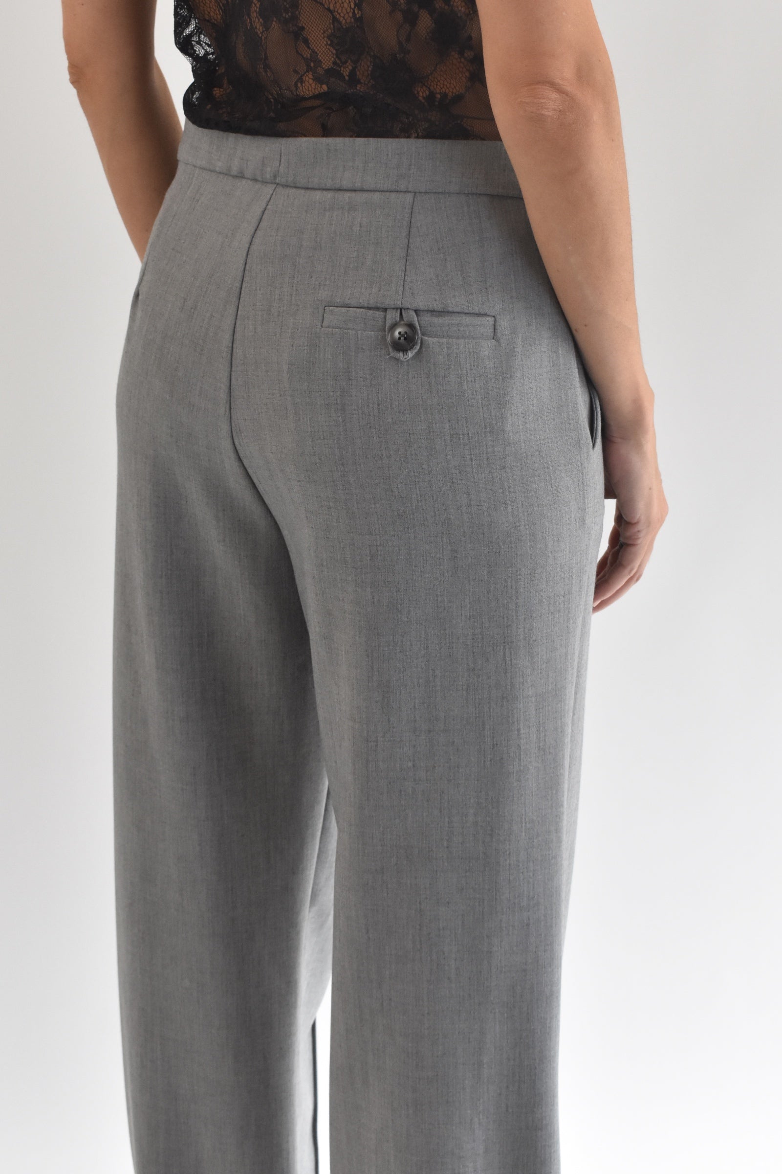 Pantalone ampio risvolto