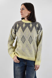 Maglia rombi jaquard