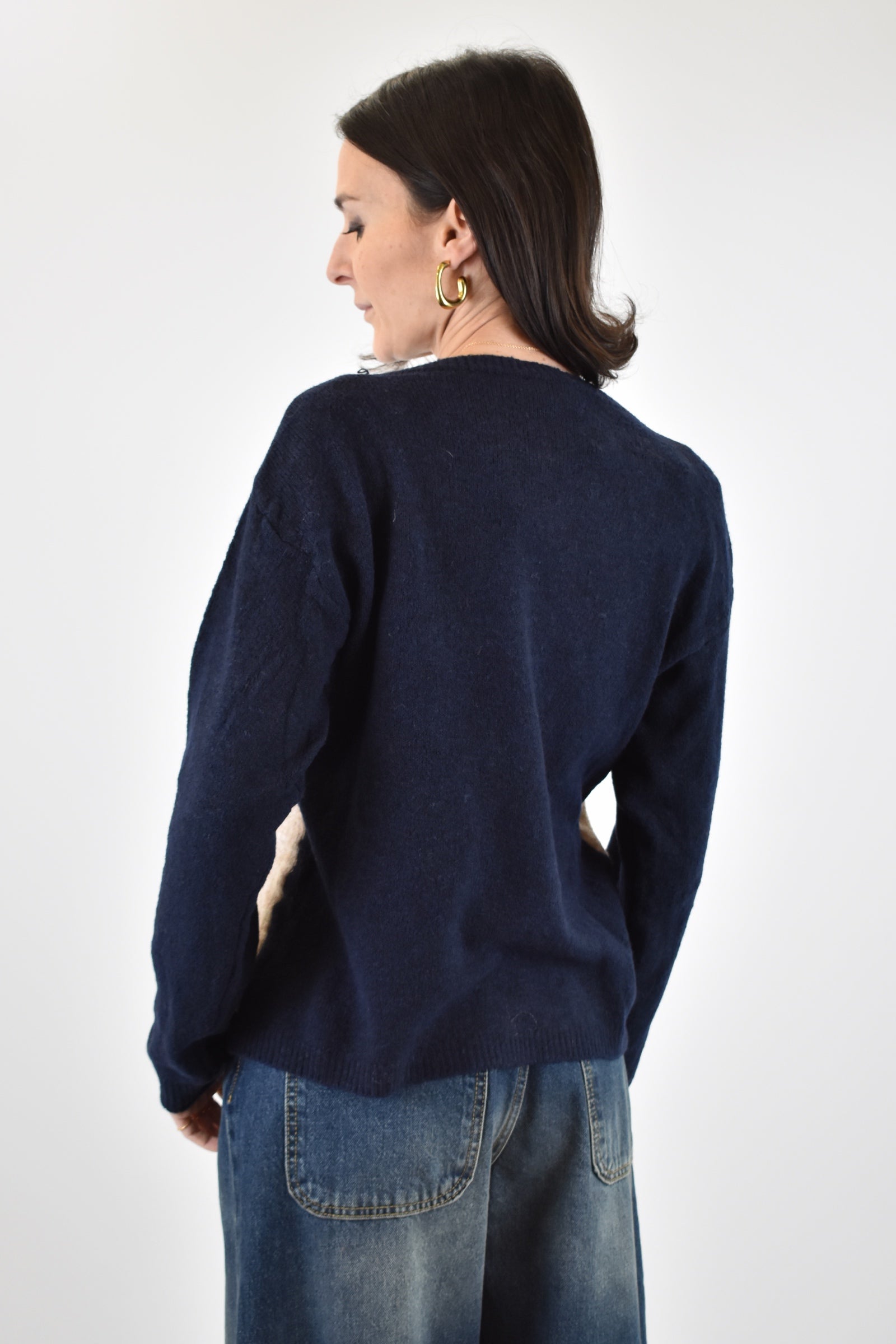 Maglia girocollo rombi