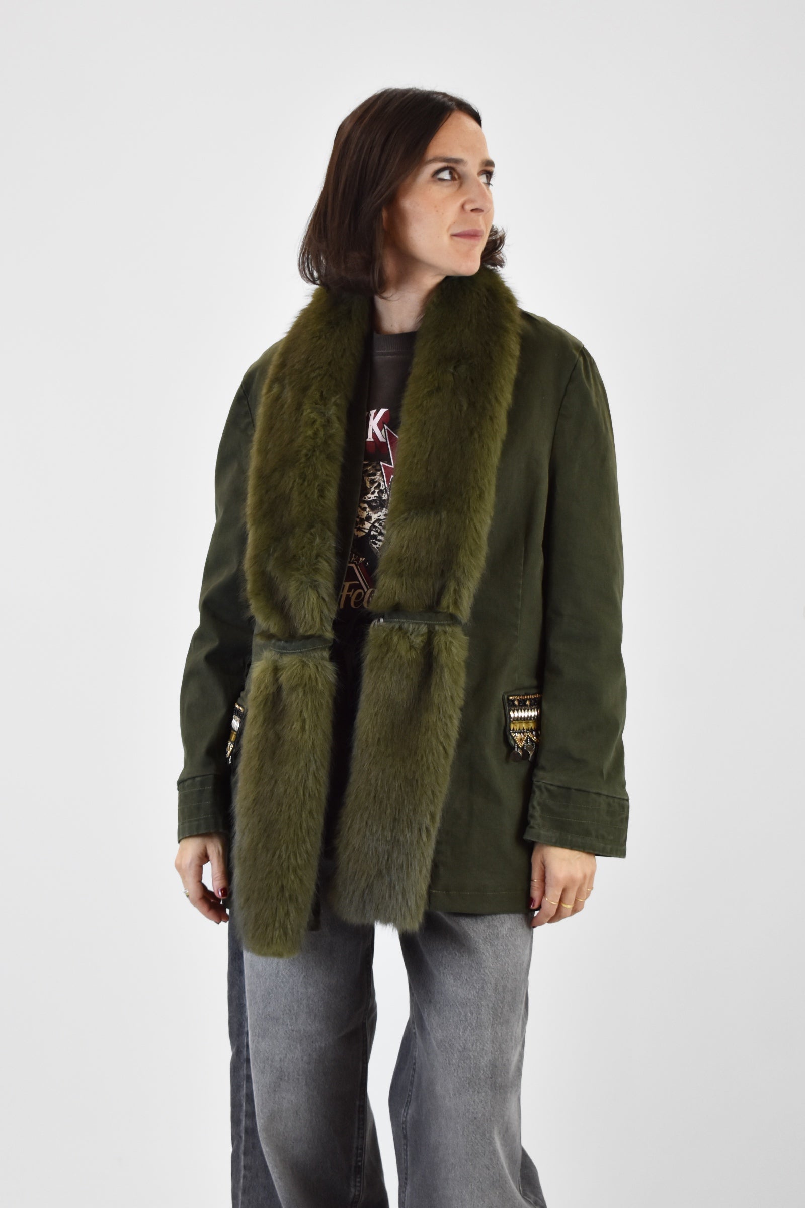 Giacca vintage con stola
