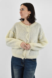 Cardigan gioiello mohair