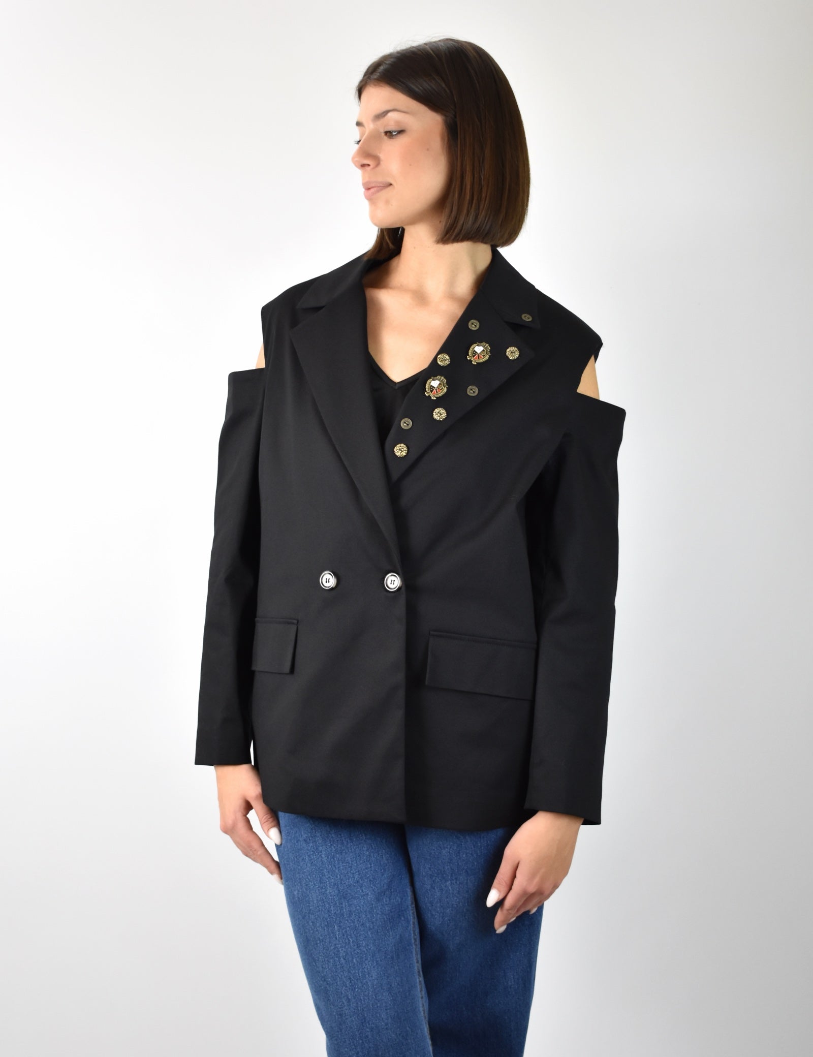 Blazer manica cut out spille