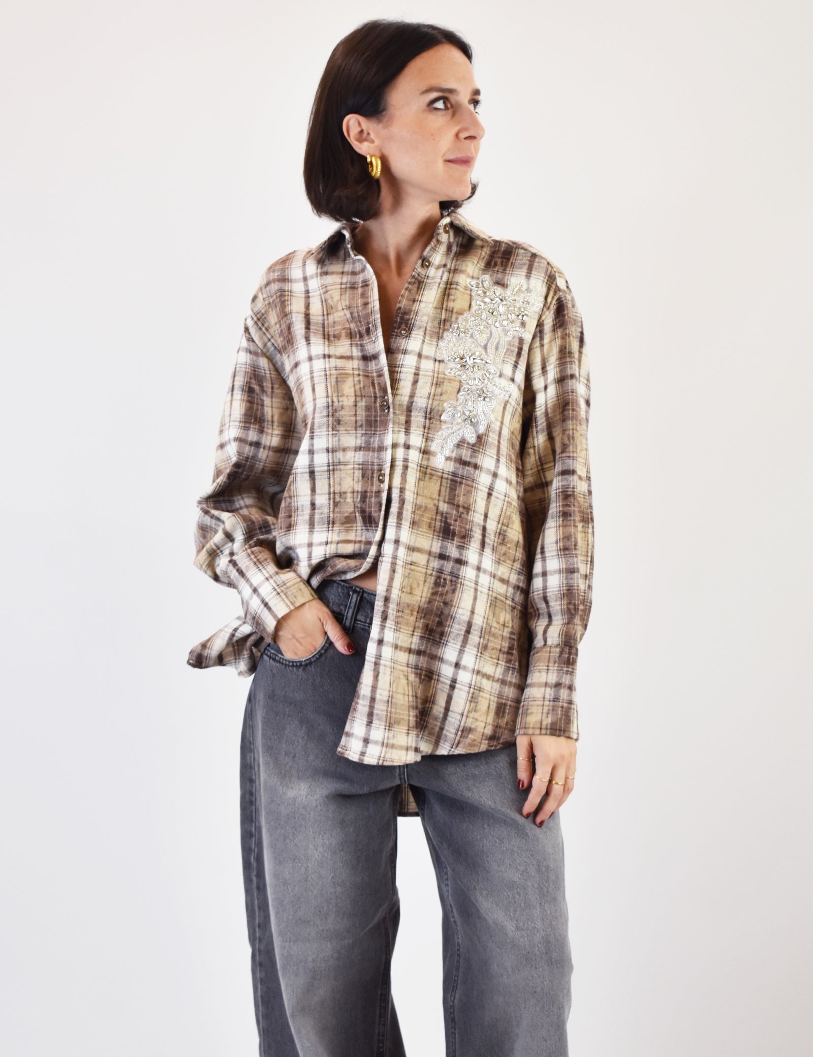 Camicia flanella gioiello