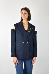 Blazer manica cut out spille