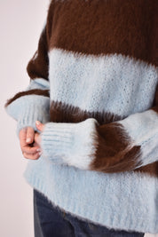 Maglia girocollo riga