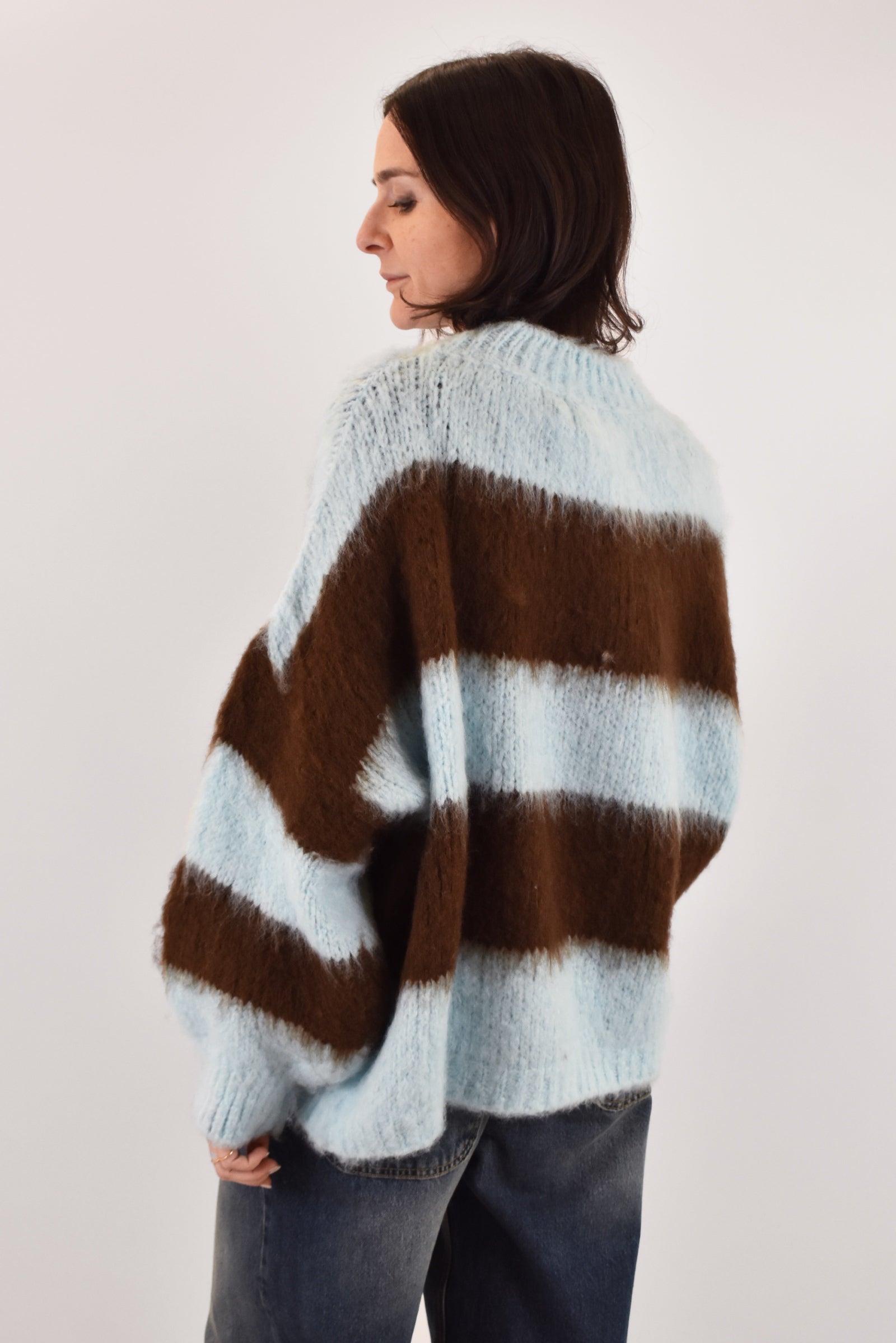 Maglia girocollo riga