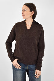 Maglia polo scollo derby