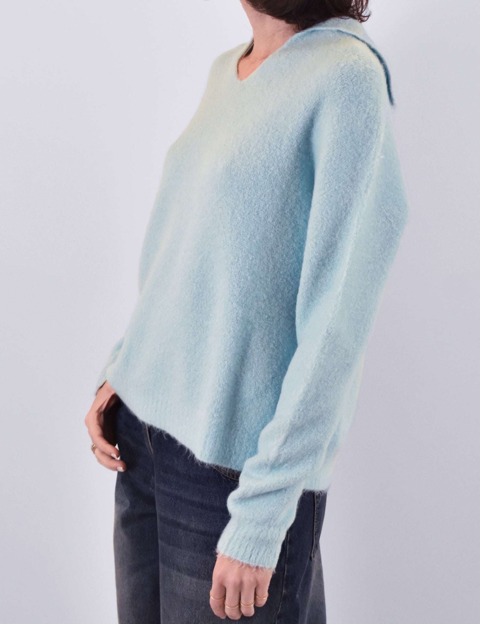 Maglia polo scollo derby