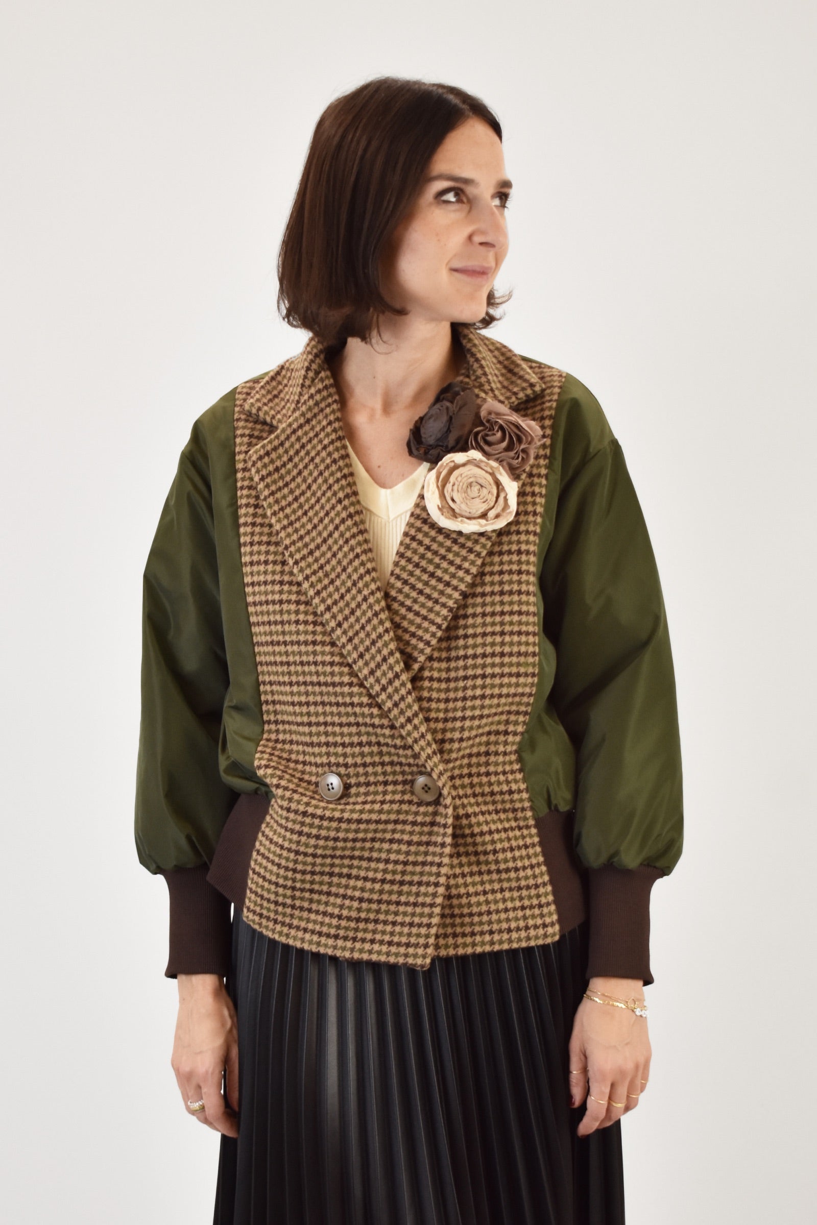 Giacca bomber fiori