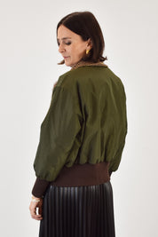 Giacca bomber fiori