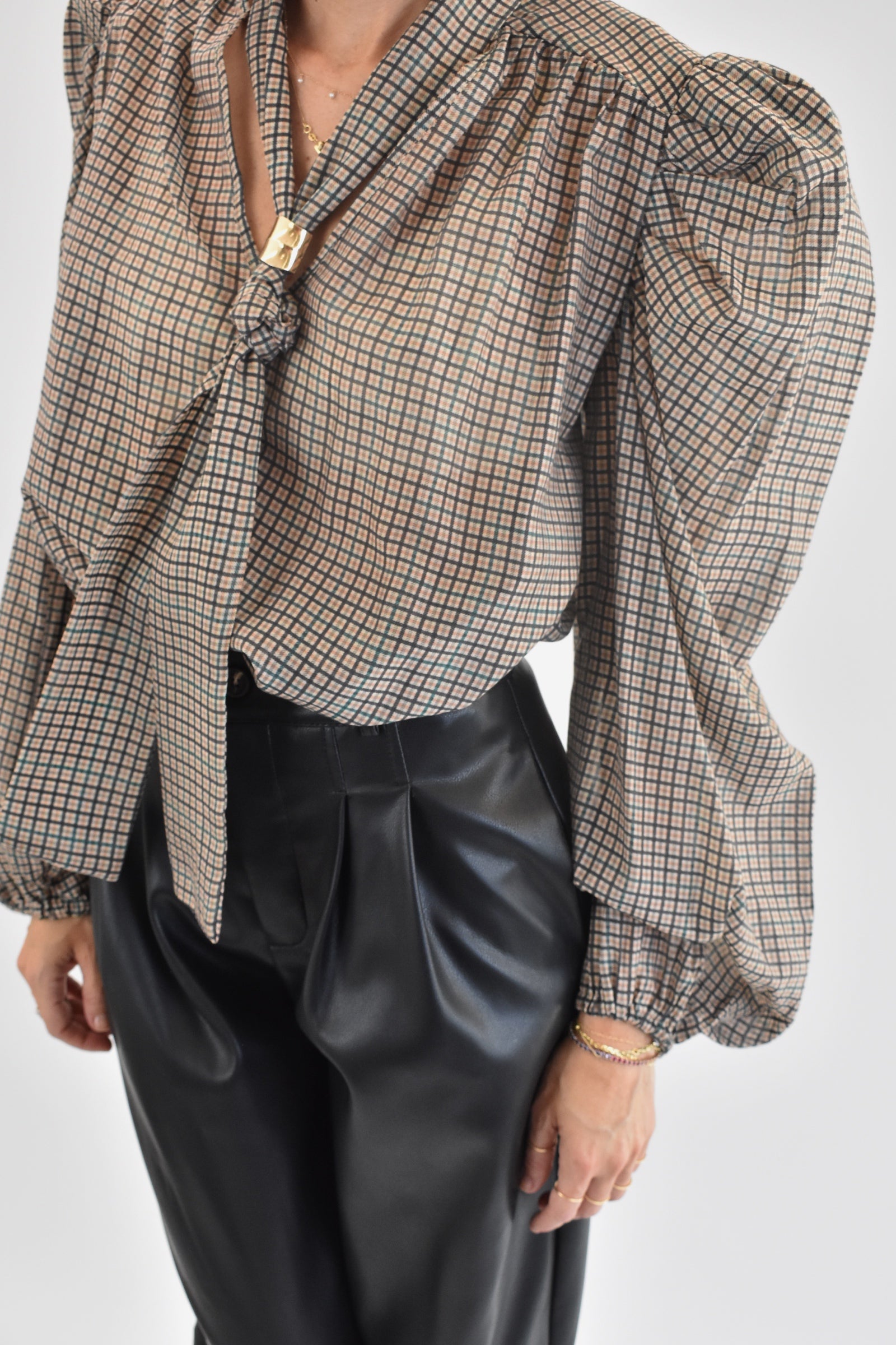 Blusa fusciacca quadretti