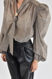 Blusa fusciacca quadretti