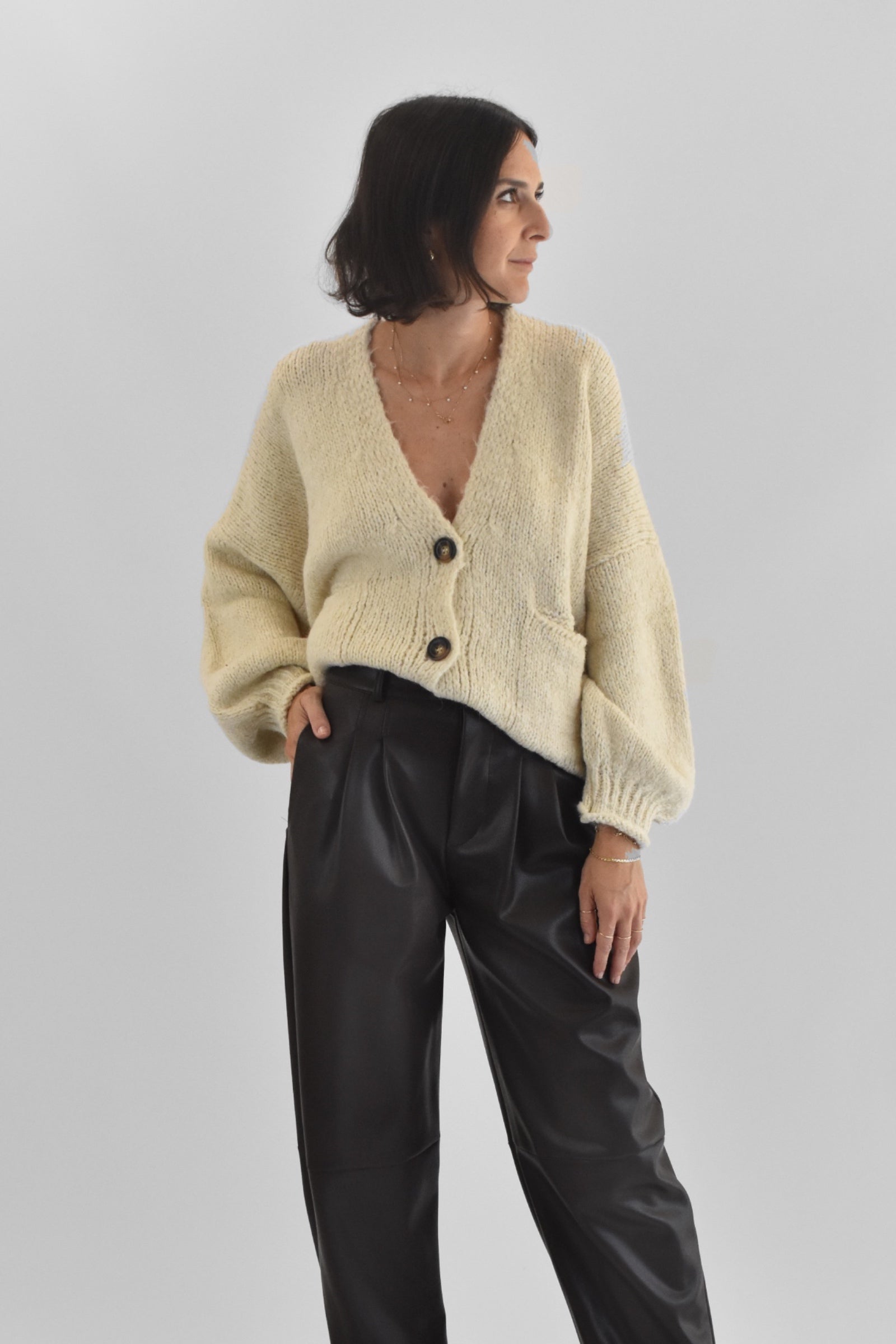 Cardigan 3 bottoni