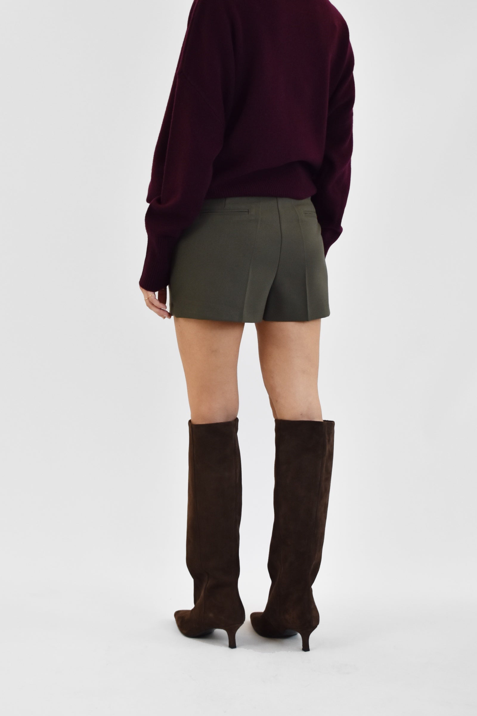 Shorts con piega