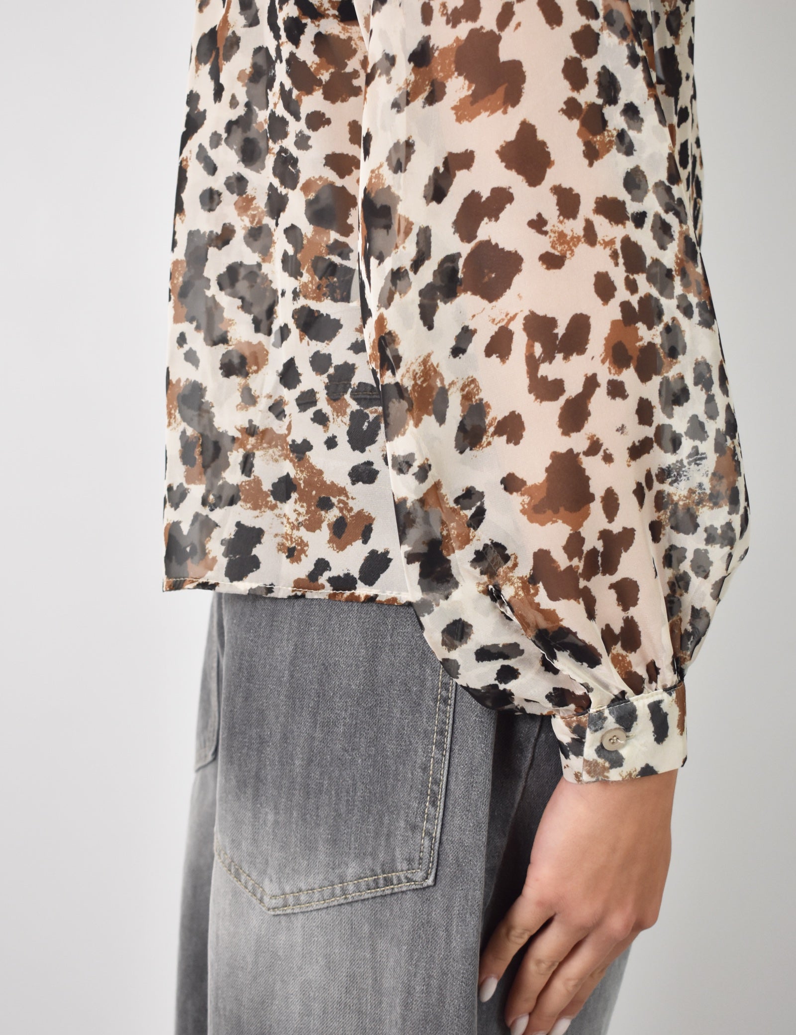Camicia animalier voile
