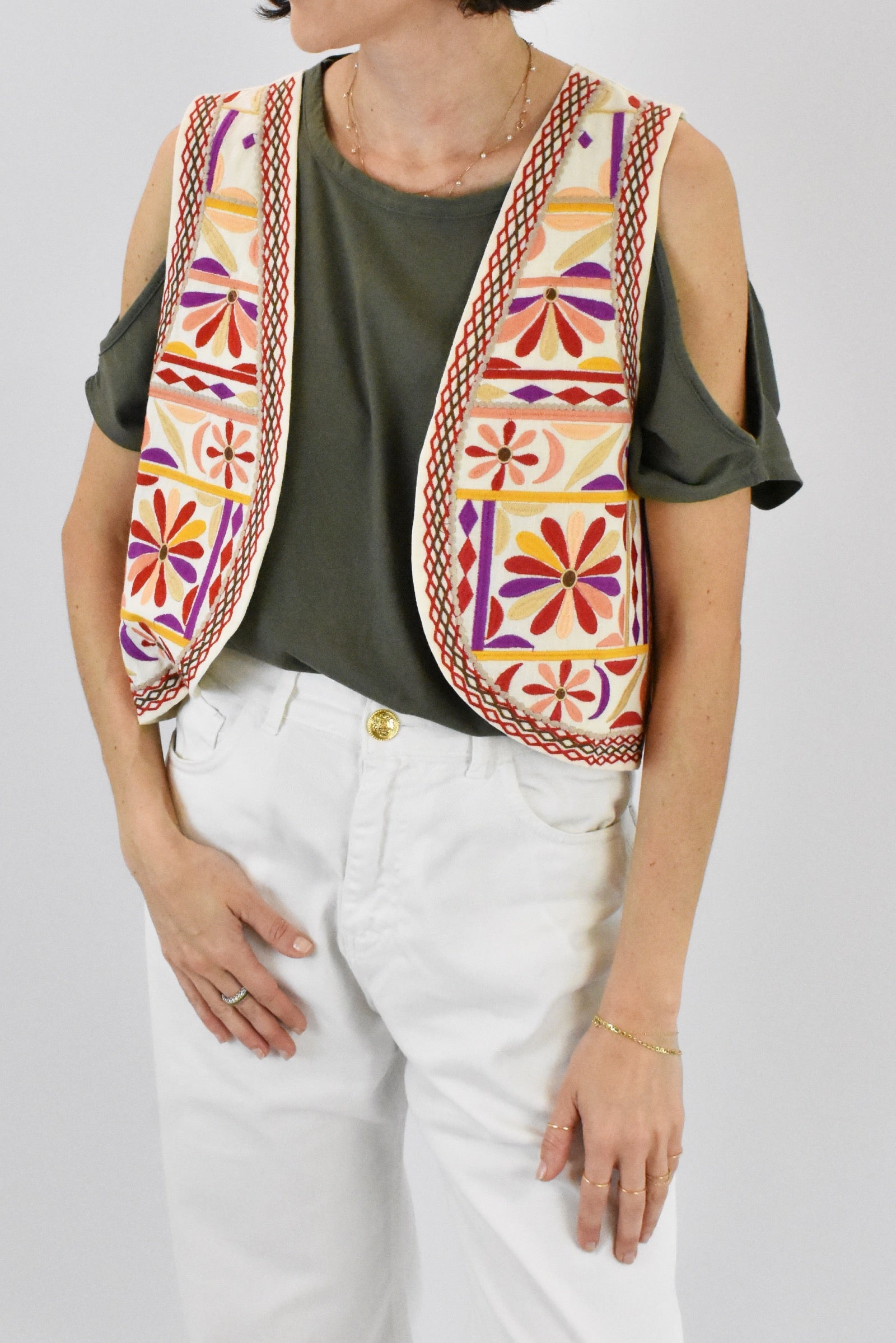 Gilet ricamato