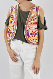 Gilet ricamato
