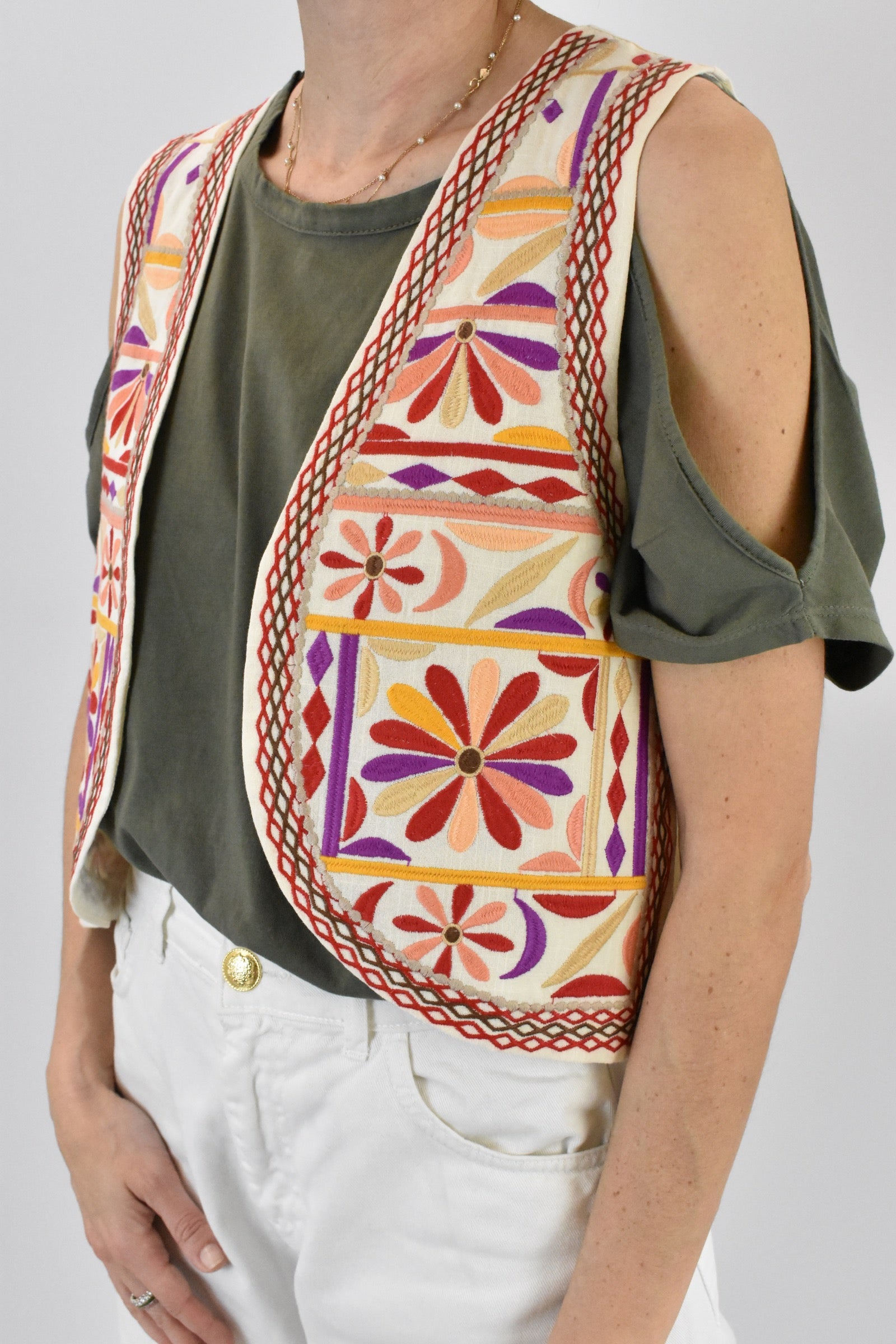 Gilet ricamato