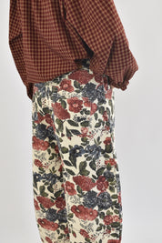 Pantalone balloon floreale