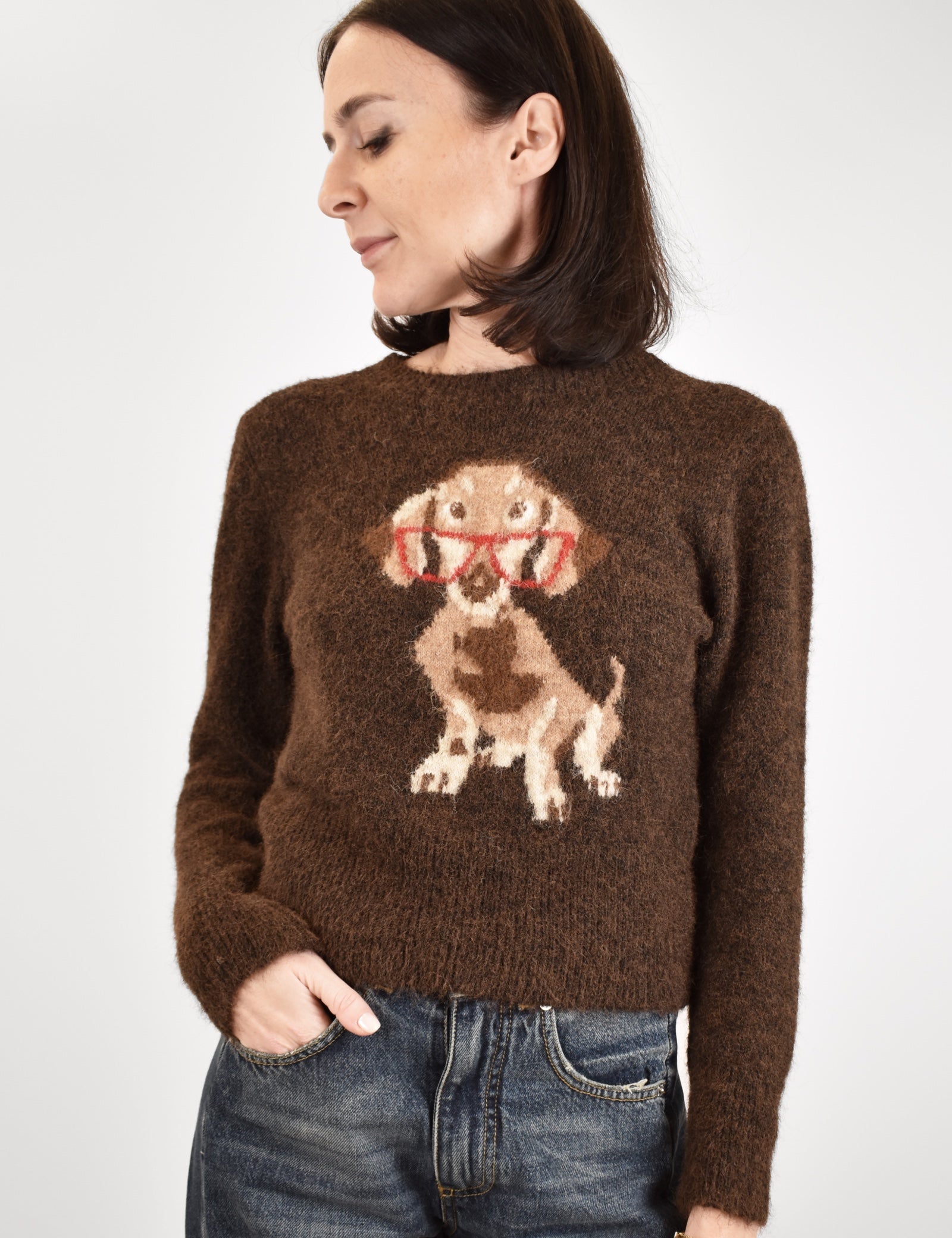 Maglia bassotto occhiali