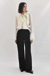 Pantalone palazzo sfrangiato