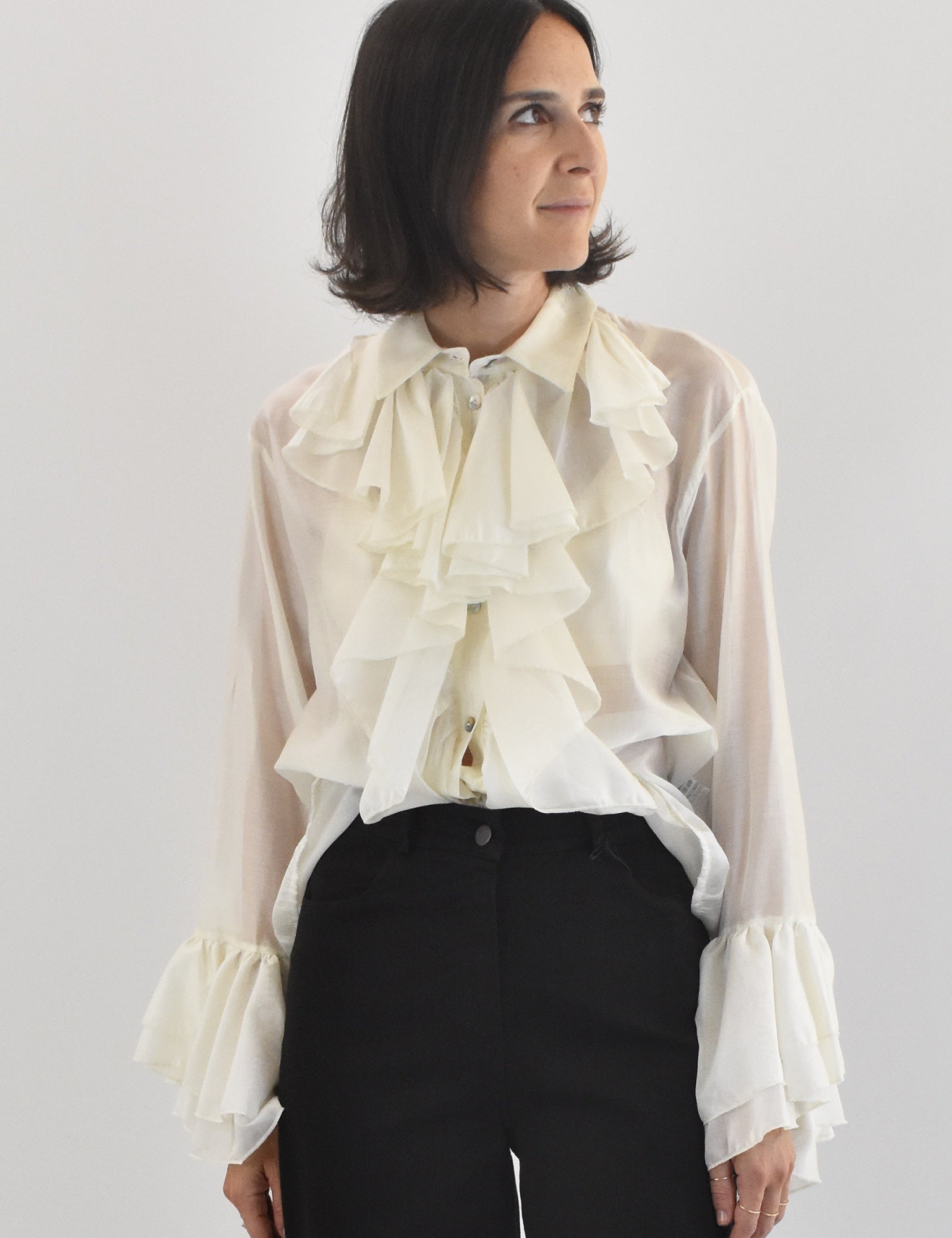 Camicia rouches