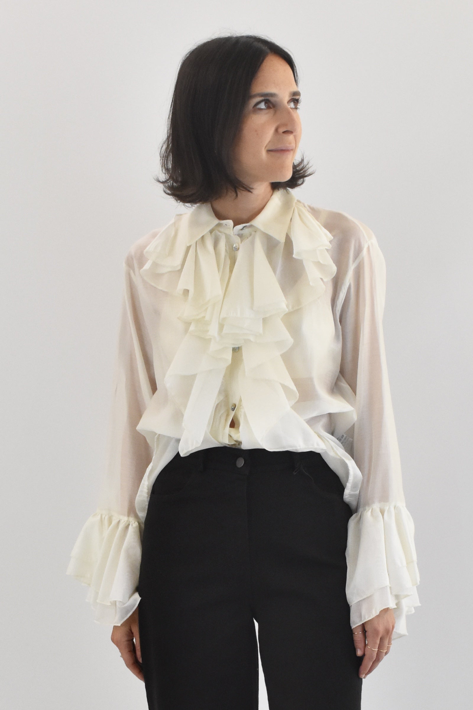 Camicia rouches