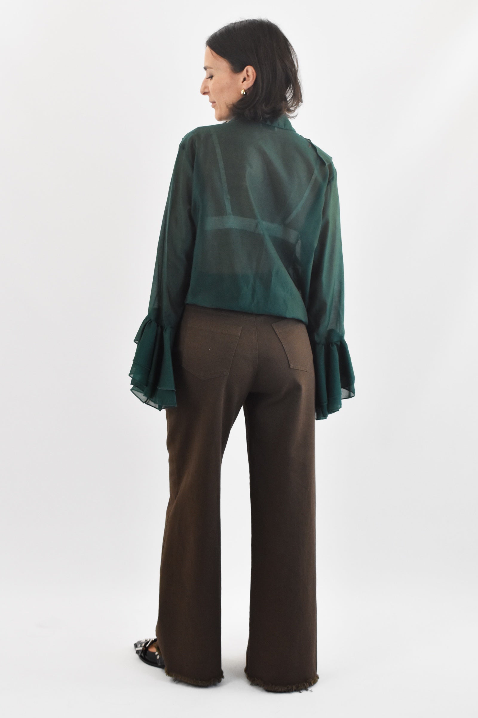 Pantalone palazzo sfrangiato