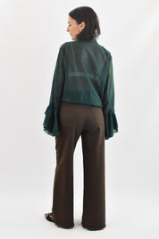 Pantalone palazzo sfrangiato