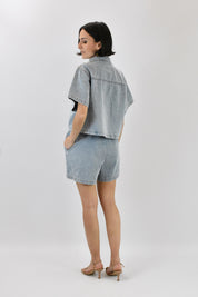 Set denim strass