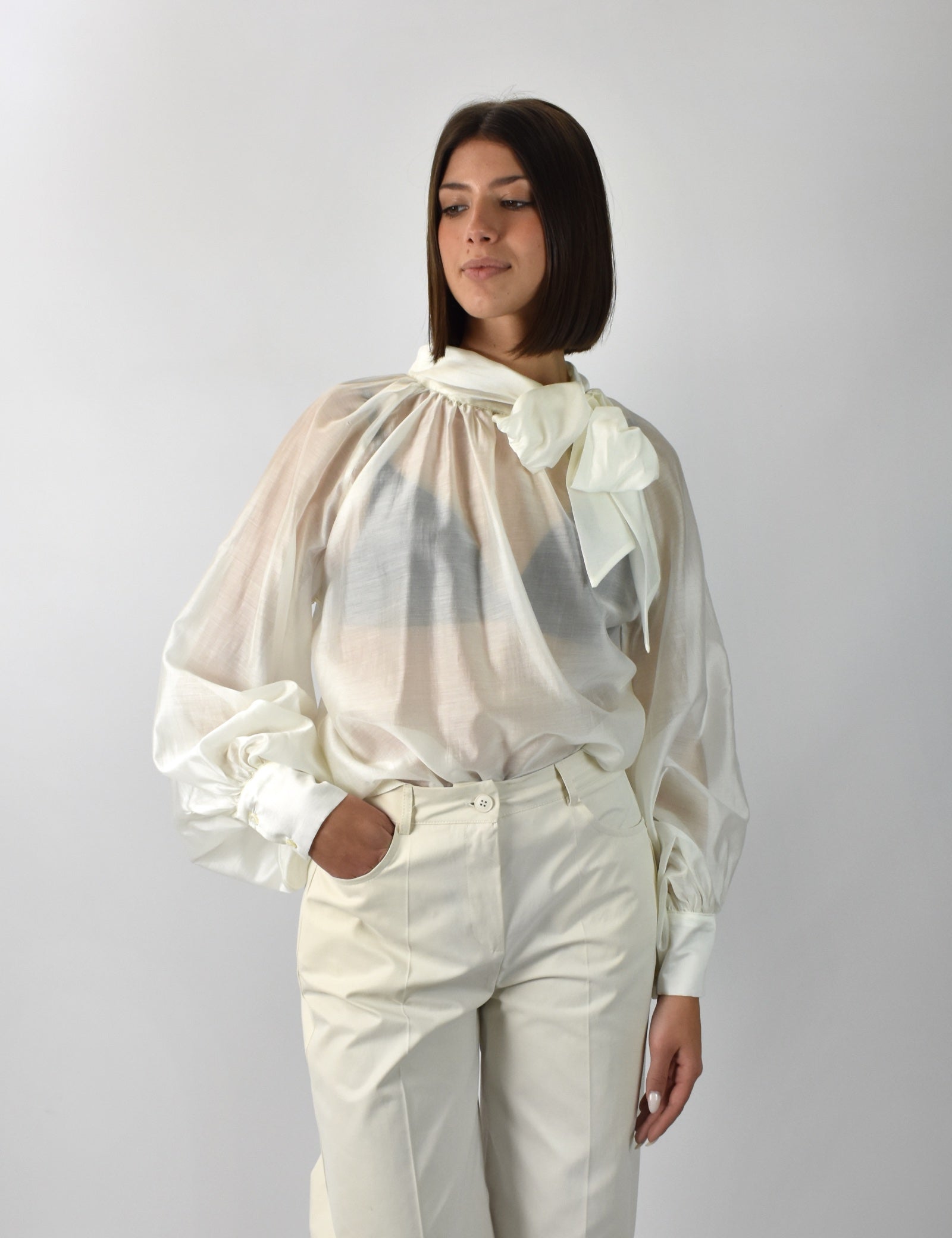 Camicia fiocco