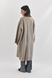 Trench collo velluto