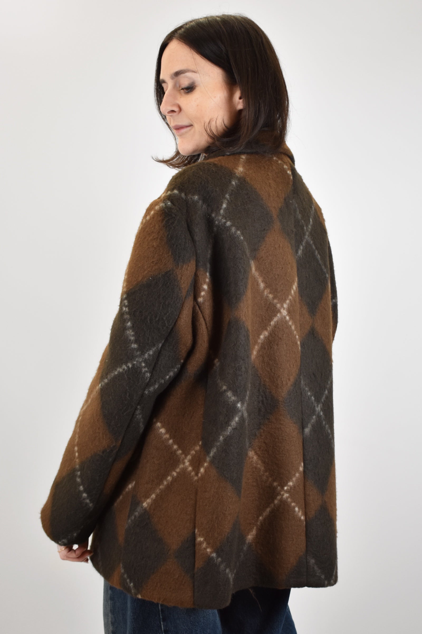 Giacca cappotto rombi