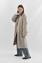 Trench collo velluto