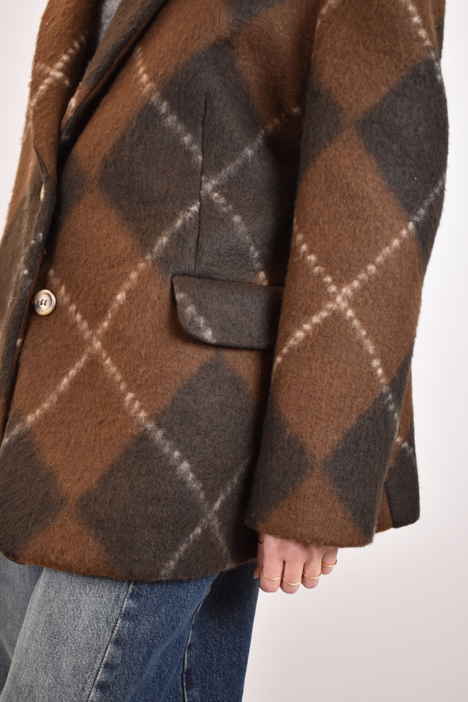 Giacca cappotto rombi