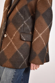 Giacca cappotto rombi