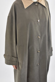 Trench collo velluto