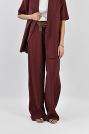Pantalone dritto con cintura