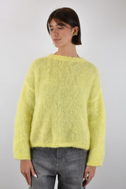 Maglia girocollo 80% mohair