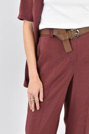 Pantalone dritto con cintura