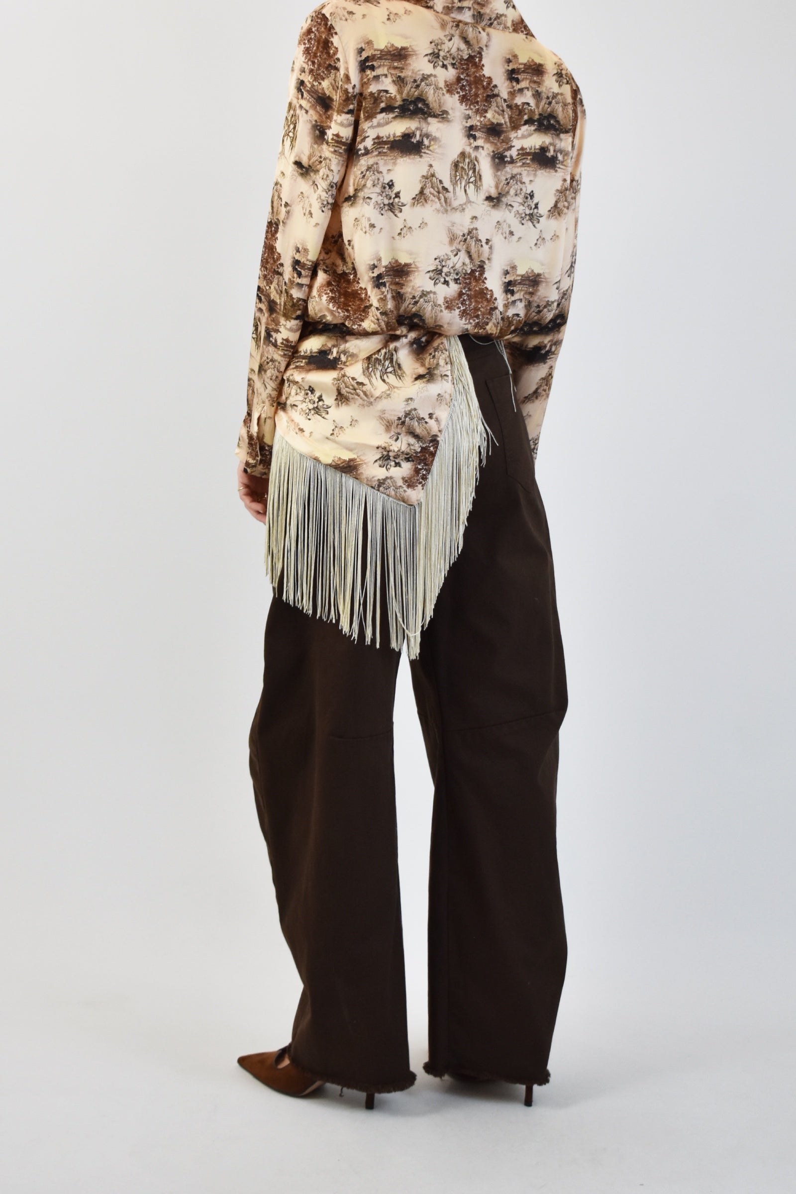 Pantalone con foulard