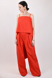 Top fazzoletto con punte