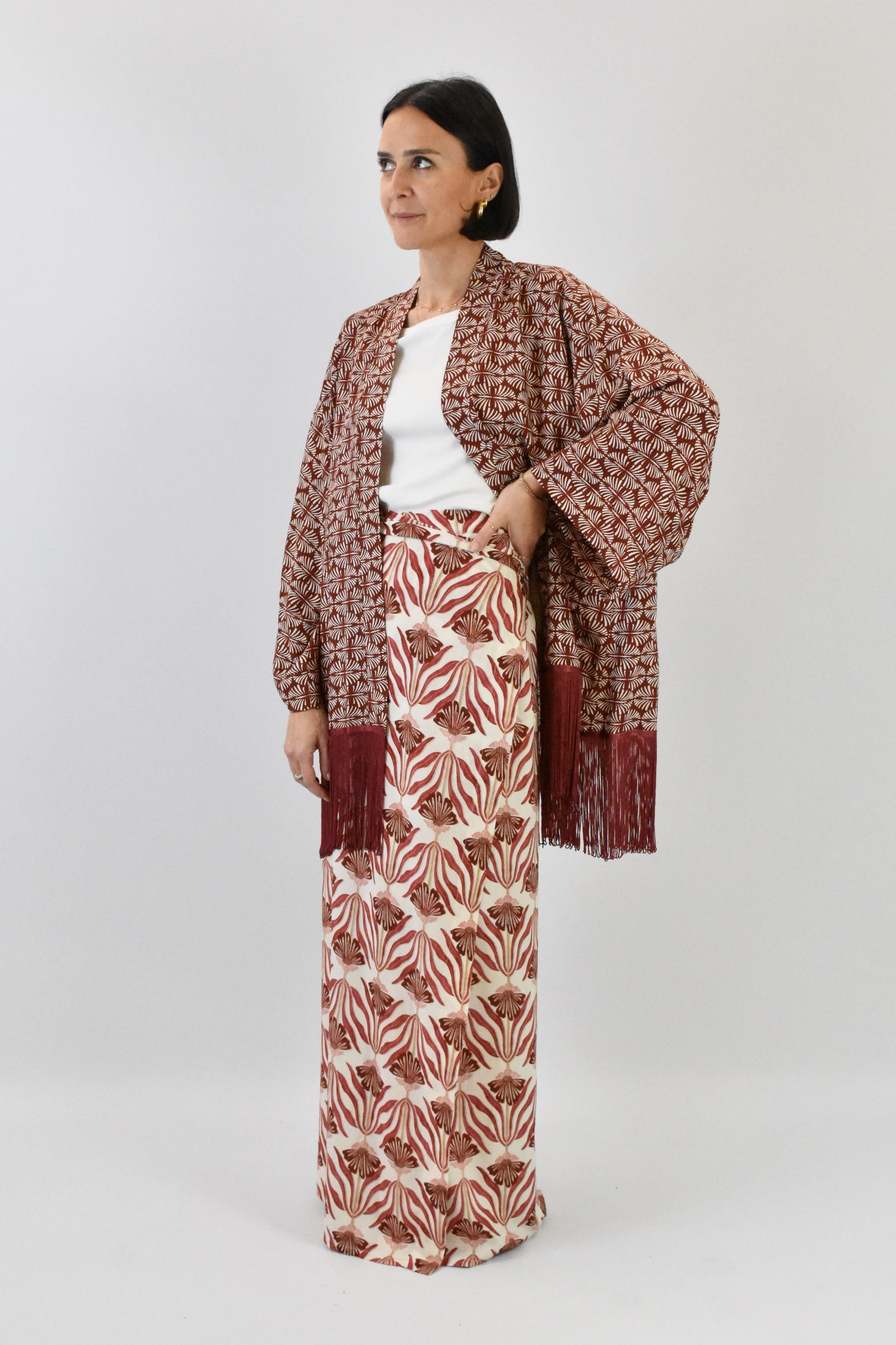 Kimono frange