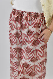 Pantalone largo fantasia