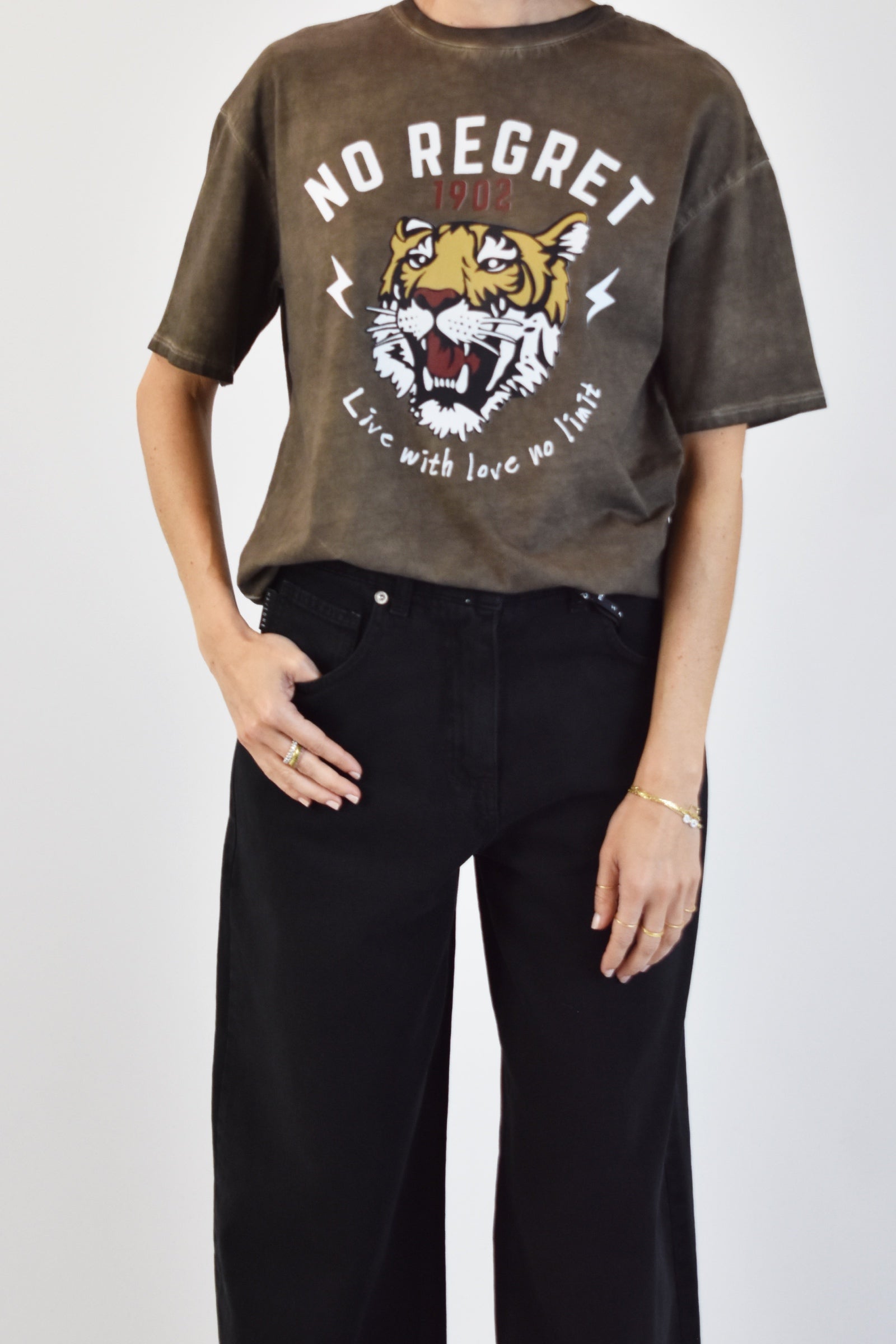 T-shirt tigre NO REGRET