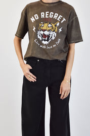 T-shirt tigre NO REGRET