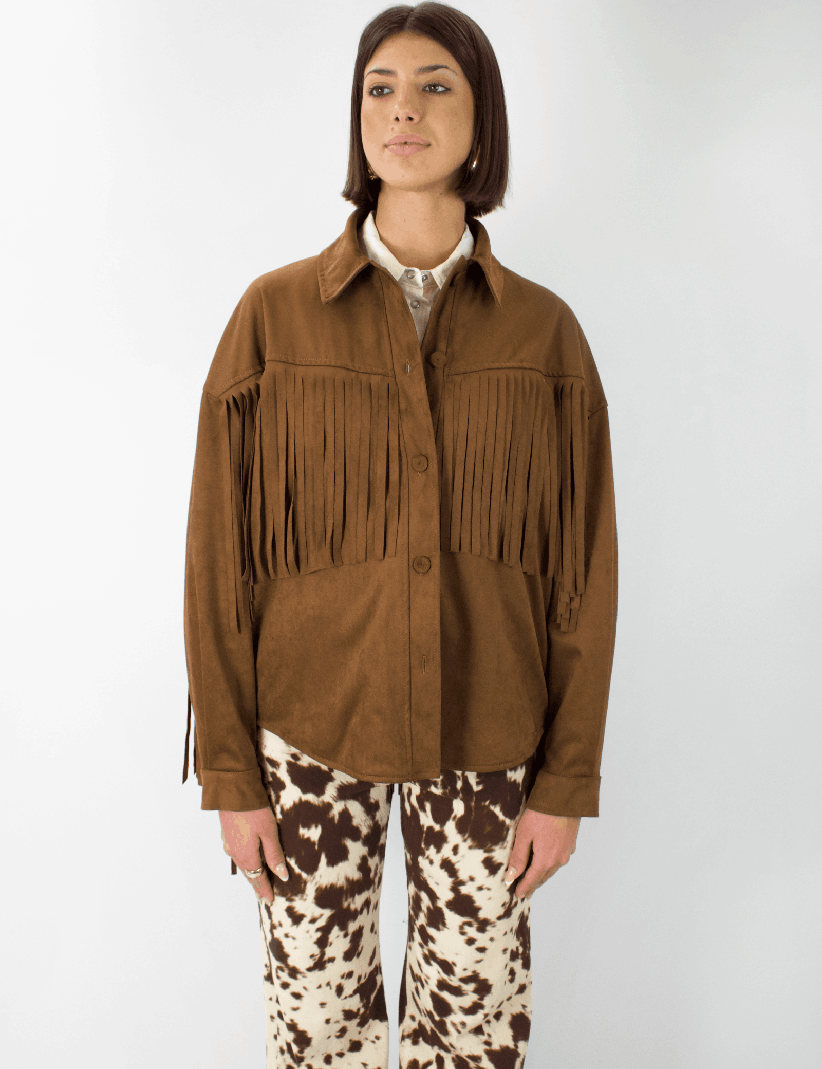 Giubbotto suede frange