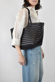 Borsa EMMA pelle intrecciata