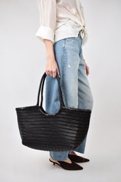 Borsa EMMA pelle intrecciata