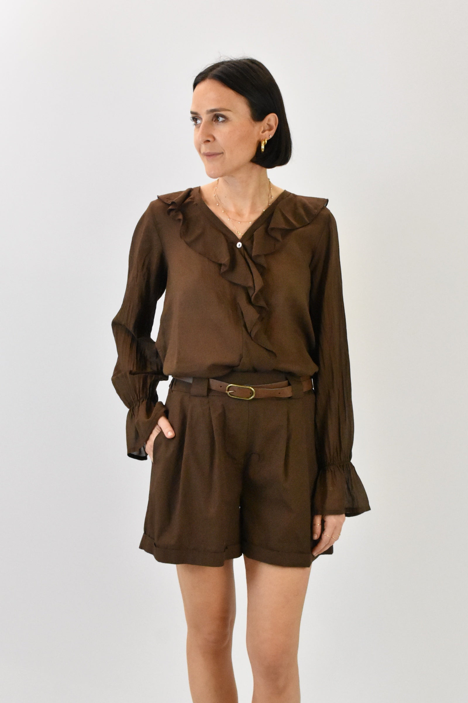 Camicia rouches